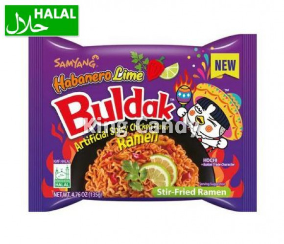 Hot Chicken Habanero Lime Buldak Samyang VE: 5x 135g