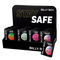 Billy Boy Kondome Thekendisplay - 4 Sorten - Automatenpackung 28 x 3er