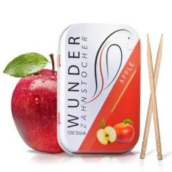 Wunder Zahnstocher (100er-Pack) Apple 10 x 1 Metalldose