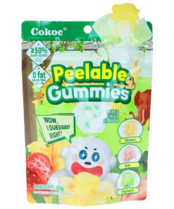 Cokoc Peeling Soft Candy Mixed Fruit Animals 10 x 60g