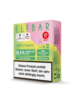 ELFA Pods 20 mg/ml Apple Peach VE: 10 x 1Stk.