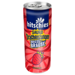 Hitschler hitschies Saure Drachenzungen brizzl Brause Erdbeere 24 x 250ml zzgl. DPG-Pfand