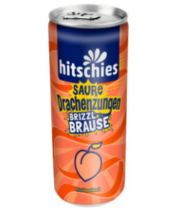 Hitschler hitschies Saure Drachenzungen brizzl Brause Pfirsich 24 x 250ml zzgl. DPG-Pfand