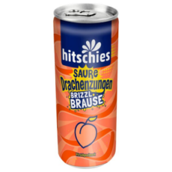 Hitschler hitschies Saure Drachenzungen brizzl Brause Pfirsich 24 x 250ml zzgl. DPG-Pfand