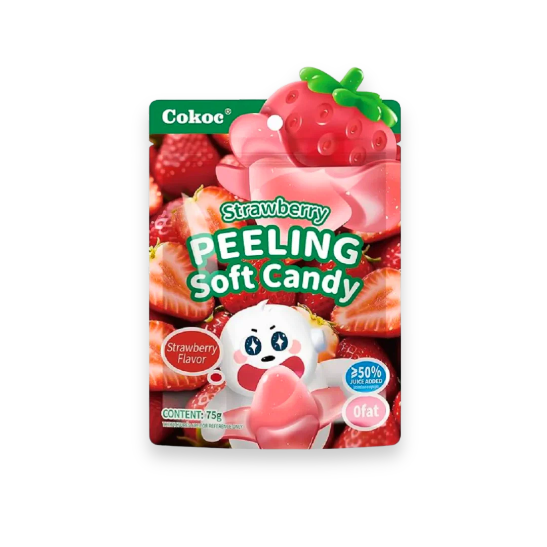 Cokoc Peeling Candy Strawberry 10 x 75g