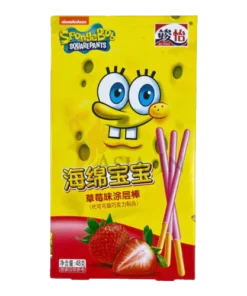 Spongebob Coated Stick Strawberry 36 x 48g
