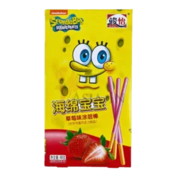 Spongebob Coated Stick Strawberry 36 x 48g