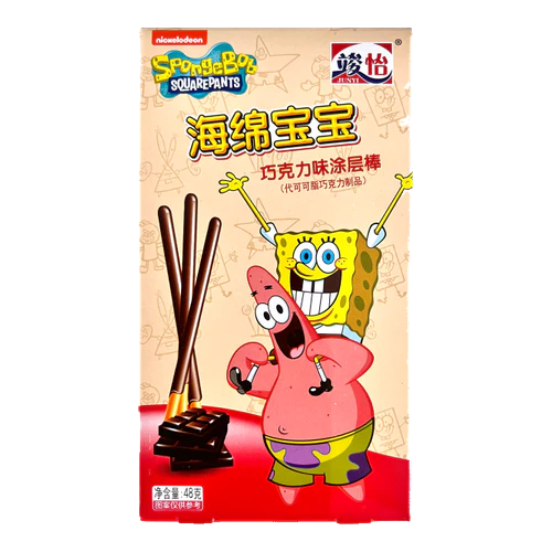 Spongebob Coated Stick Chocolate 36 x 48g