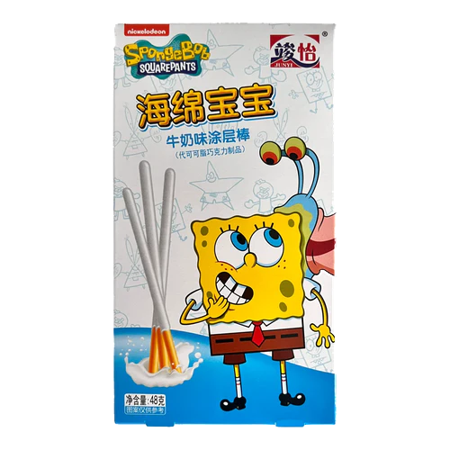 Spongebob Coated Stick Milk 36 x 48g