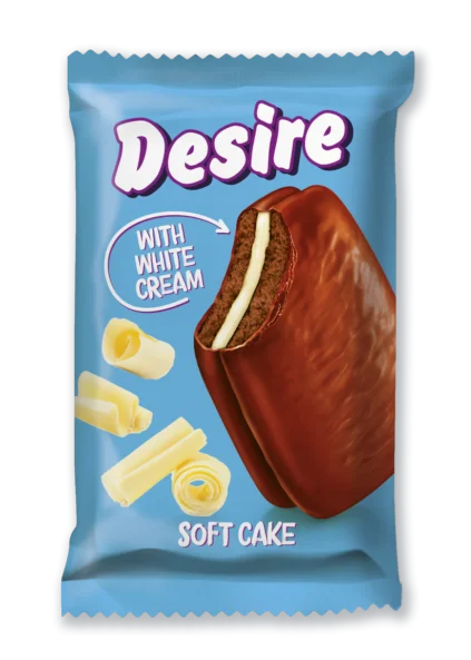 Soft Cake "Desire" White Cream 24 x 50g