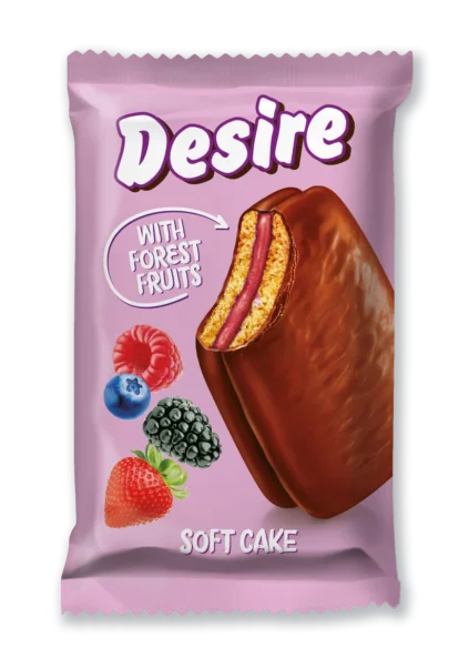 Soft Cake "Desire" Forest Fruits Jam 24 x 50g