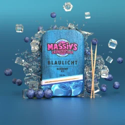 Zahnstocher mit Geschmack - BLAULICHT - Blueberry Ice 10 x 1 Metalldose im Display