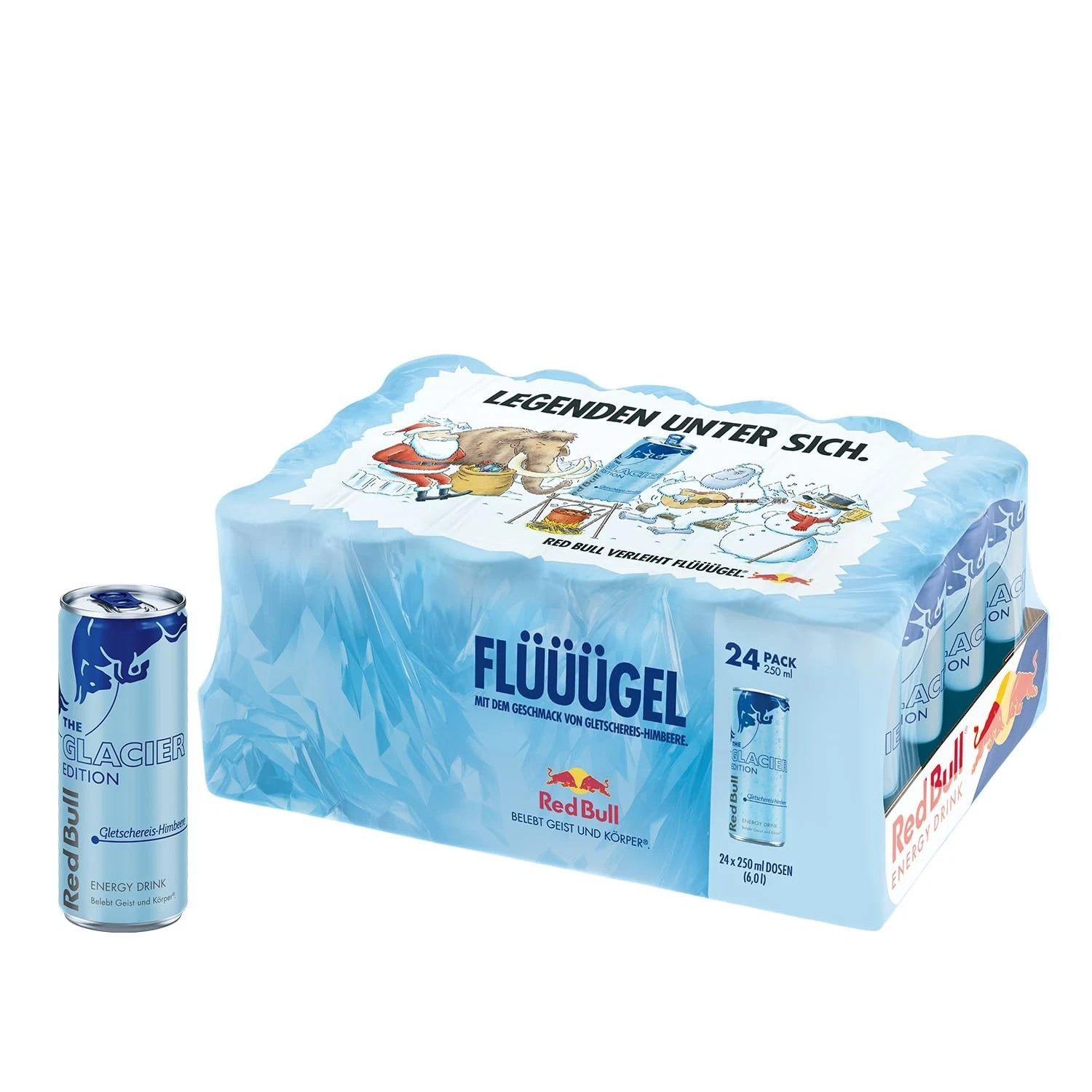 Red Bull Energy Drink Glacier Edition Gletschereis-Himbeere 24 x 250ml zzgl. DPG-Pfand