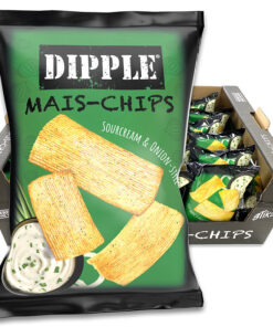 Dipple Mais Chips Sour Cream & Onion 26 x 90g