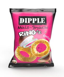Dipple Mais Snack Ringz Zwiebelringe 26 x 65g