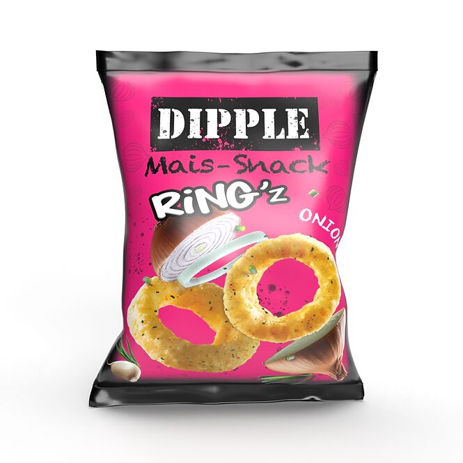 Dipple Mais Snack Ringz Zwiebelringe 26 x 65g