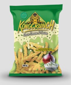 Kongcrunch - Maissnack Sour Cream & Onion 24 x 90g