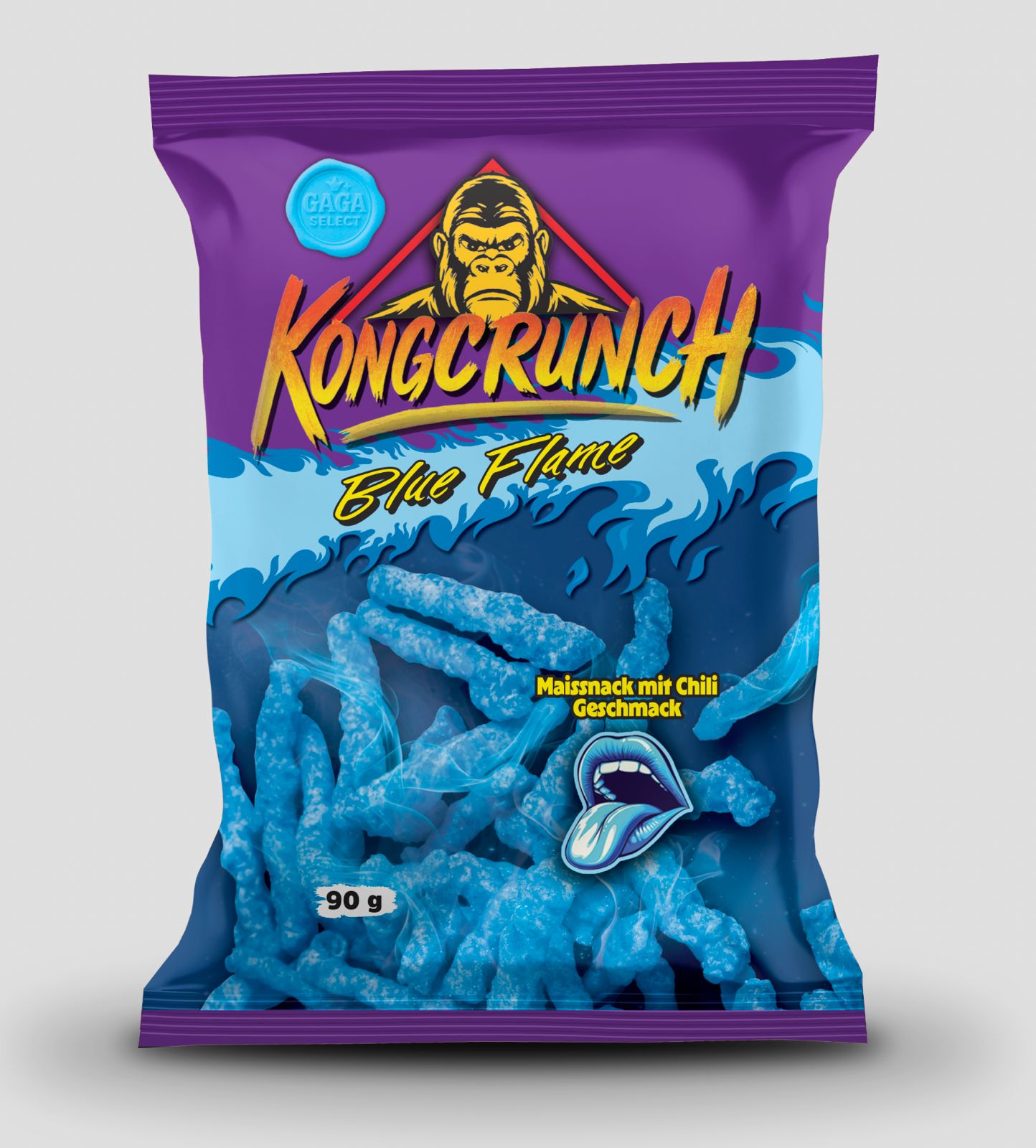Kongcrunch - Maissnack Blue Flame 24 x 90g
