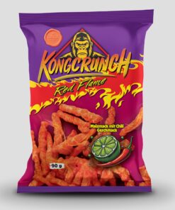 Kongcrunch - Maissnack Red Flame 24 x 90g