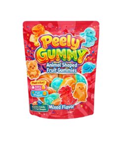 Peely Gummy Animal Shaped Fruit Mixed 12 x 60g