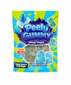 Peely Gummy Animal Shaped Blueberry 36 x 60g